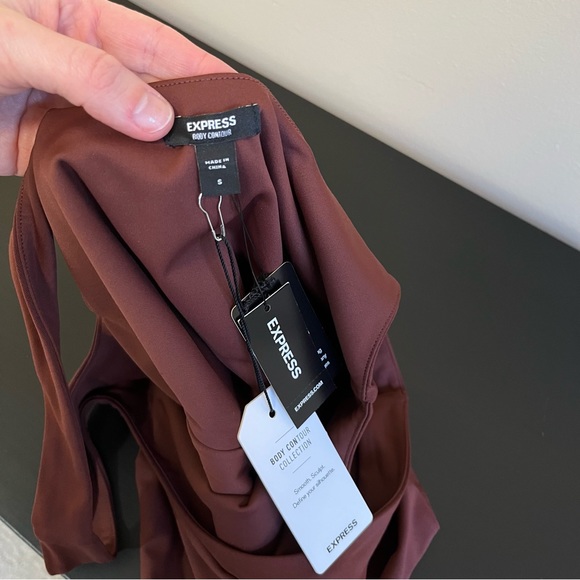 NWT Express Body Contour Bodysuit - Brown - Picture 6 of 13